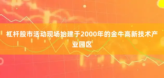 杠杆股市活动现场始建于2000年的金牛高新技术产业园区
